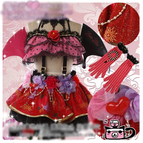 Отлично! Костюм для косплея Нико Маки Нозоми Эли из м/ф Маленький Дьявол|umi