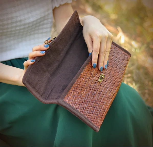 Лидер продаж! Оригинальные тайские сумочки ручной работы из бамбука и ротанга