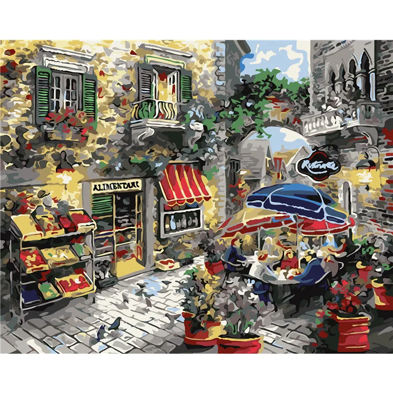HQ Impression London pictures DIY Набор для рисования по номерам Рисование номеру краска на