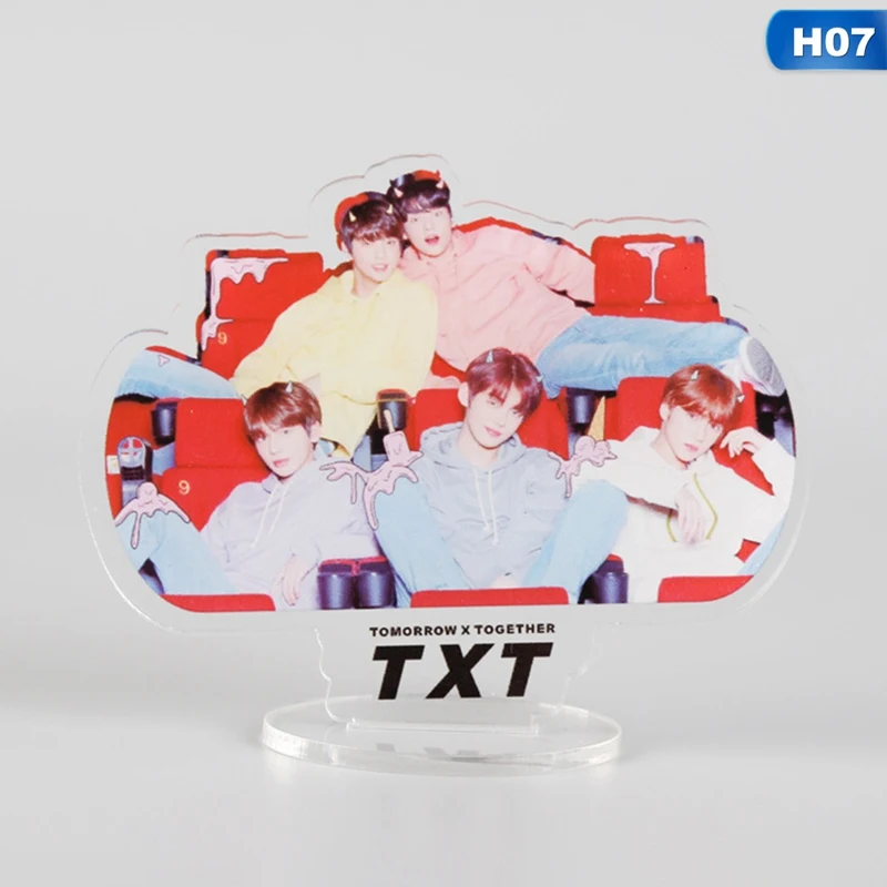07 K-pop Star BLACKPINK GOT7 TXT дважды бродячая детская фигурка на акриловой подставке коллекция подарочных канцелярских принадлежностей - Цвет: 07