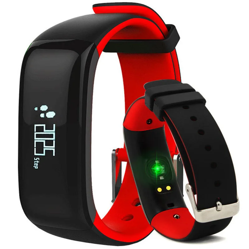 Pulsometer Watches Blood Pressure Monitor Fitness Watch Bracelet Heart Rate Wristband P1 Smartband For xiomi|smart bracelet|smart bandwatch vibration