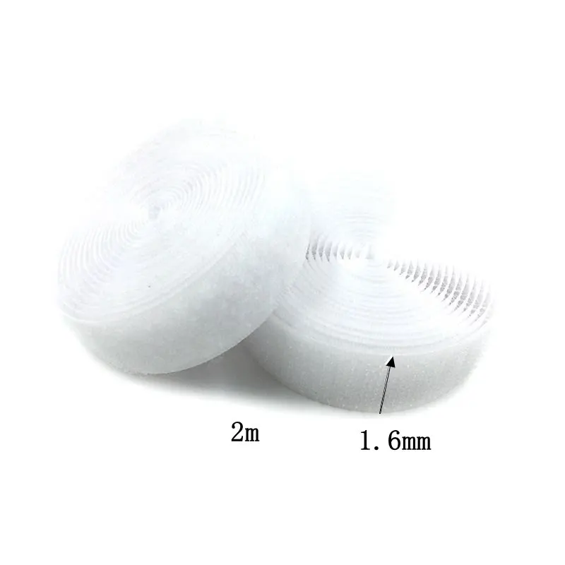 1.6cm 2 см* 1 м волшебная лента без самоклеющейся крепежной ленты DIY полиэфирная нейлоновая застежка-липучка аксессуары для шитья Klittenband без клея - Цвет: 1.6cm