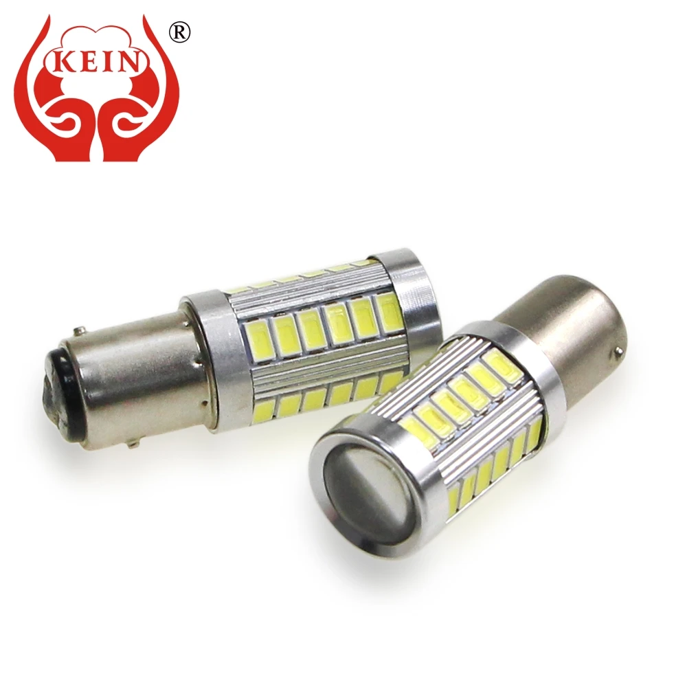 

KEIN 2pcs P21W led Bulb P21/5W 33SMD 1156 ba15s car 1157 bay15d S25 5630 atuo car Brake Reverse Lights DRL Signal Lamp auto 12V