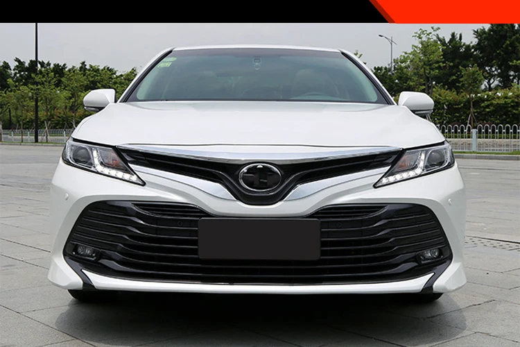 Подходит для Toyota Camry XV70 ABS Хромированная Передняя лицевая решетка гриль крышка двигателя накладка автомобильные аксессуары Стайлинг