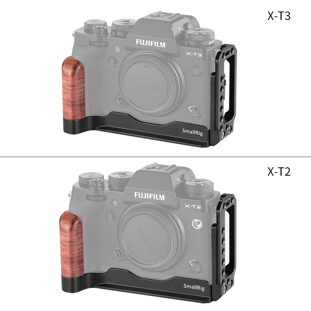 L кронштейн SmallRig для Fujifilm БЫСТРОРАЗЪЕМНАЯ пластина с деревянной ручкой +