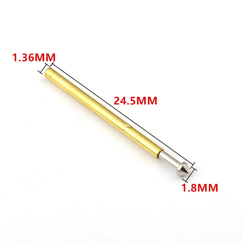 Удобный и прочный пружинный тестовый зонд металлический латунный 100 шт. длиной 24 5