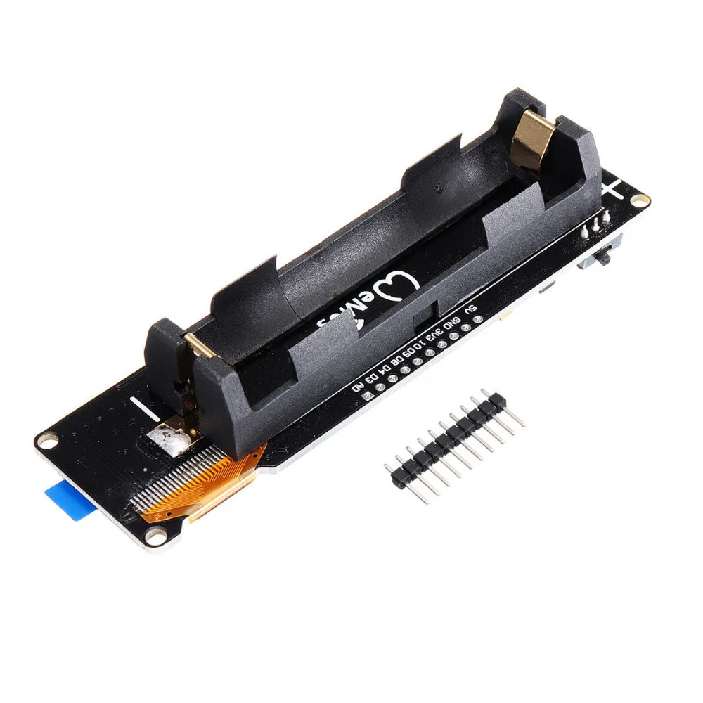 1 шт. ESP8266 макетная плата WeMos D1 Esp-Wroom-02 материнская плата 0,9" экран модуль 18650 батарея