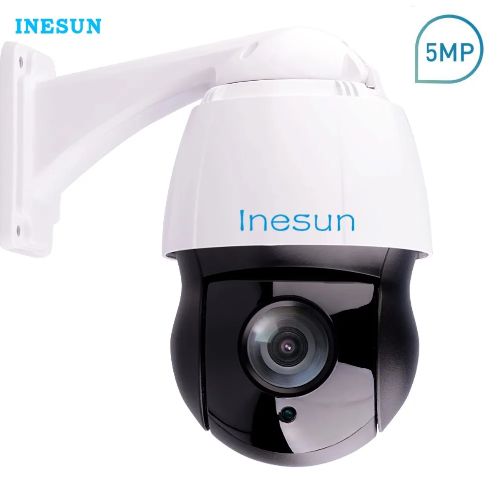 Inesun PTZ IP камера 5MP супер HD 2592x1944 панорамирование/наклон 30x оптический зум наружная