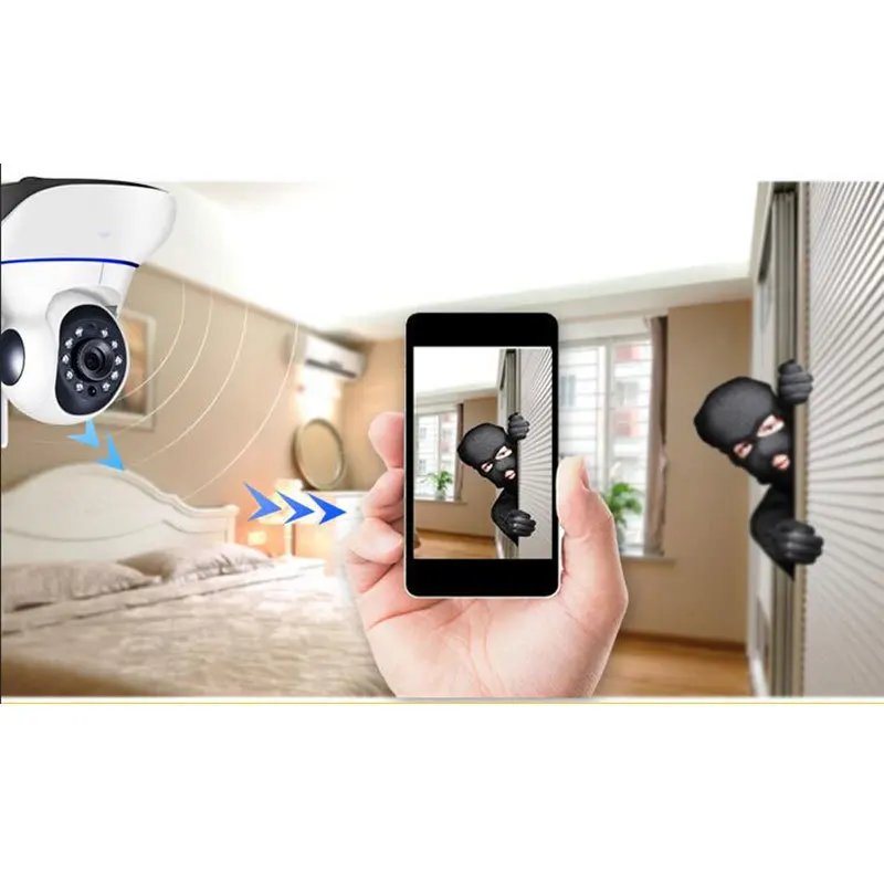 1080P Wi Fi IP Камера видеонаблюдения домашней безопасности Babby монитор P2P Ночное