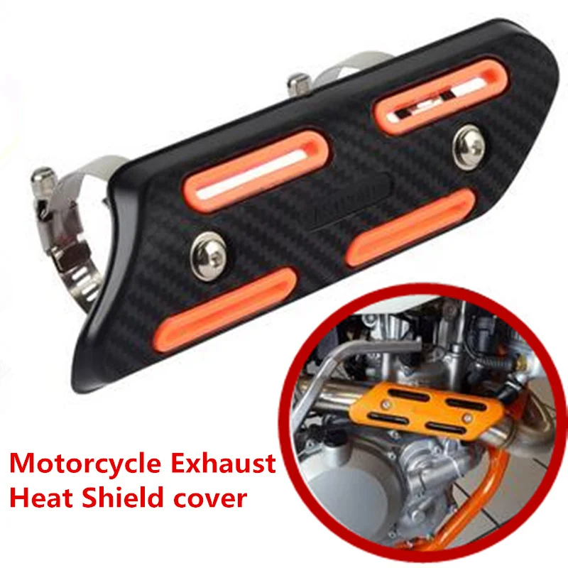 Тепловой экран для выхлопных газов мотоцикла Защитная крышка KTM EXC SXF Honda CRF CB Yamaha YZF