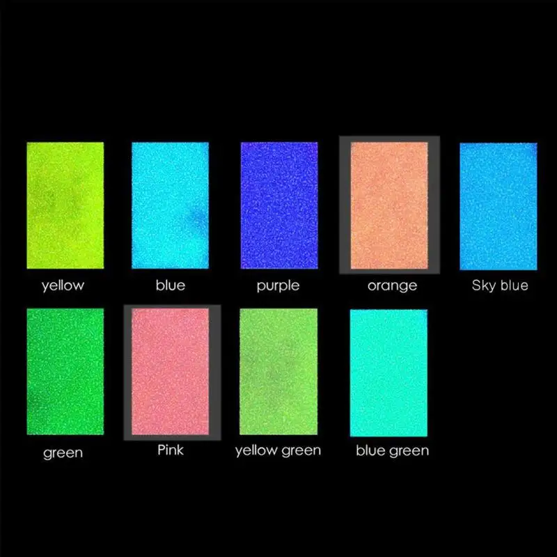 Небесно Голубой флуоресцентный светящийся в темноте яркий 10 г Световой мощность