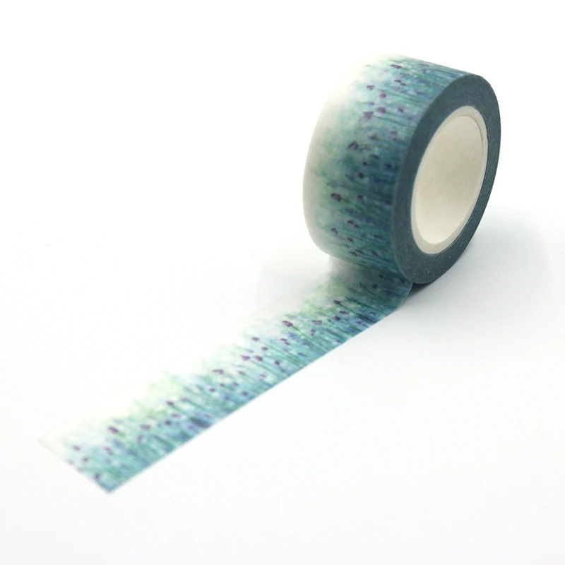 Бумажные малярные ленты для скрапбукинга с лавандовым цветком DIY наклейки