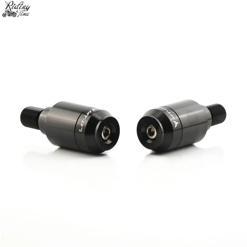 Motorcycle Handlebar Caps Grips Ends For Yamaha MT07 MT 07 FZ07 FZ 07 Handle Bar Ends Cap Grip End
