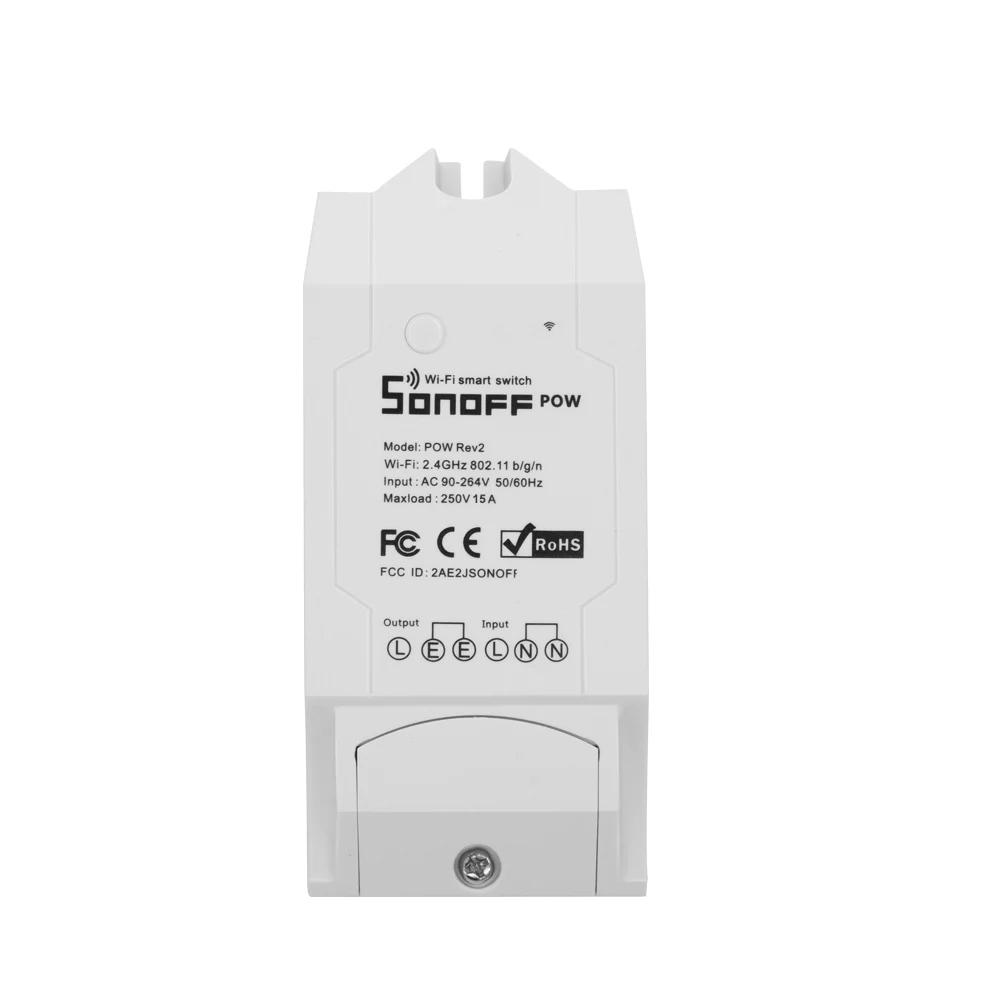 SONOFF Pow R2 WiFi переключатель с измерением энергопотребления выключатель питания 15A