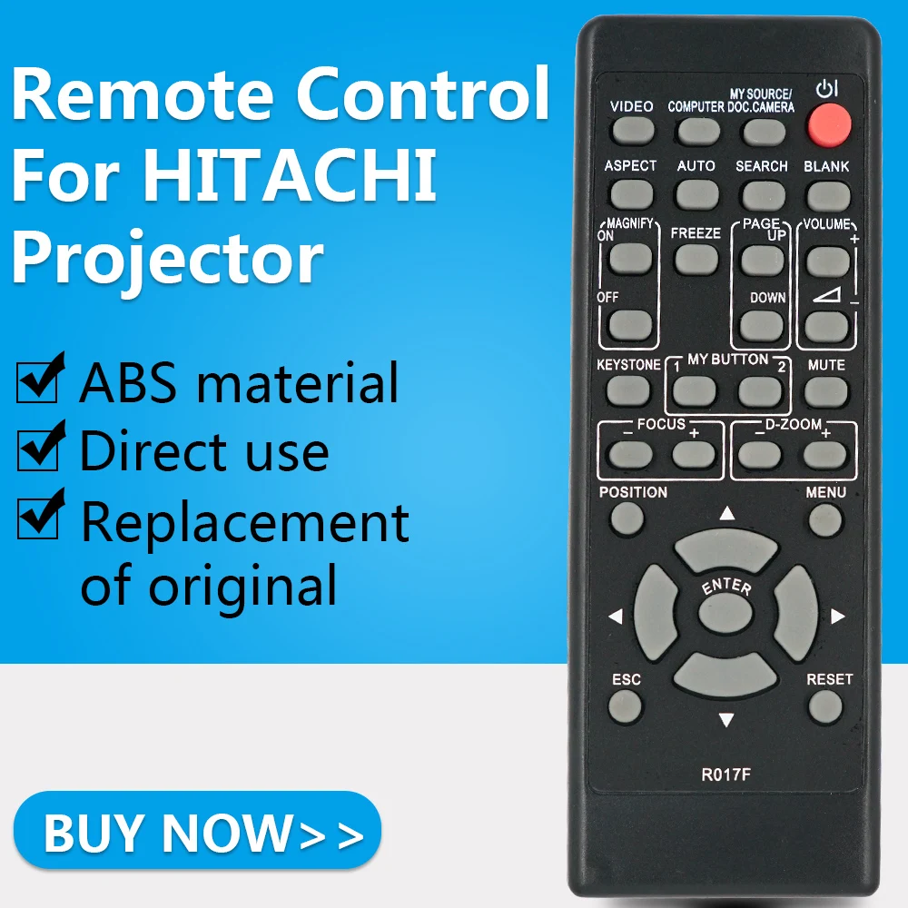 Пульт дистанционного управления ZF для проектора HITACHI R017F R017H/R017F/HL02882 R0001/4/7/A R016F/A R017A