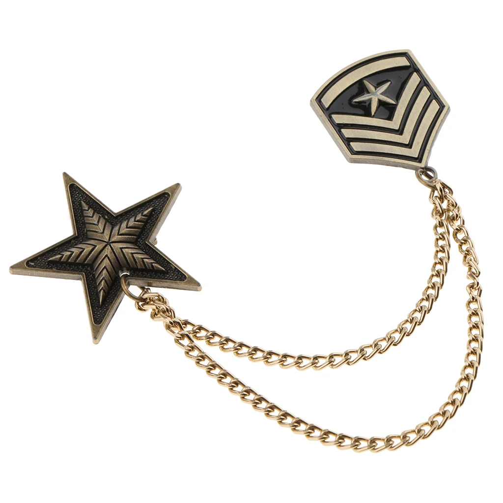 Women Mens Badge Military Medal Army Badges Pentagram Retro Brooch Pin | Украшения и аксессуары