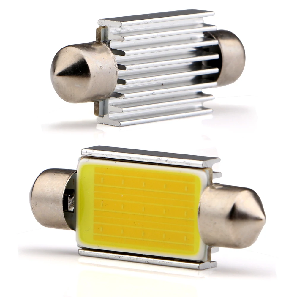 YM E-Bright 4 шт. 39 мм C5W Led CAN-шина COB 15 SMD безошибочные фестоны лампы для чтения багажника
