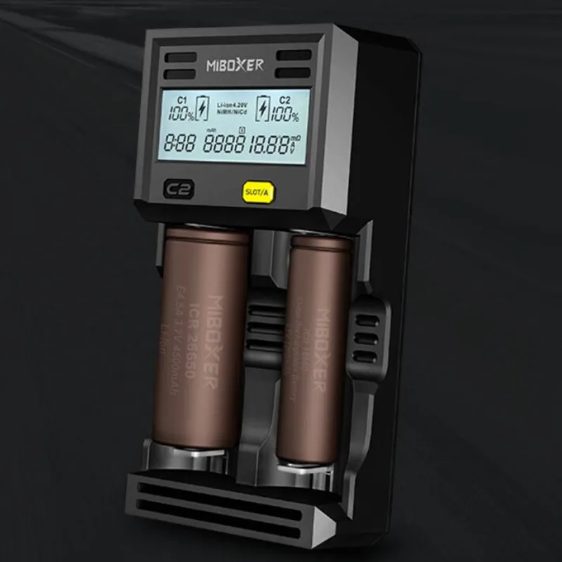 Зарядное устройство для литиевых аккумуляторов Miboxer Smart battery charger C2 6000 max 2 * 3A