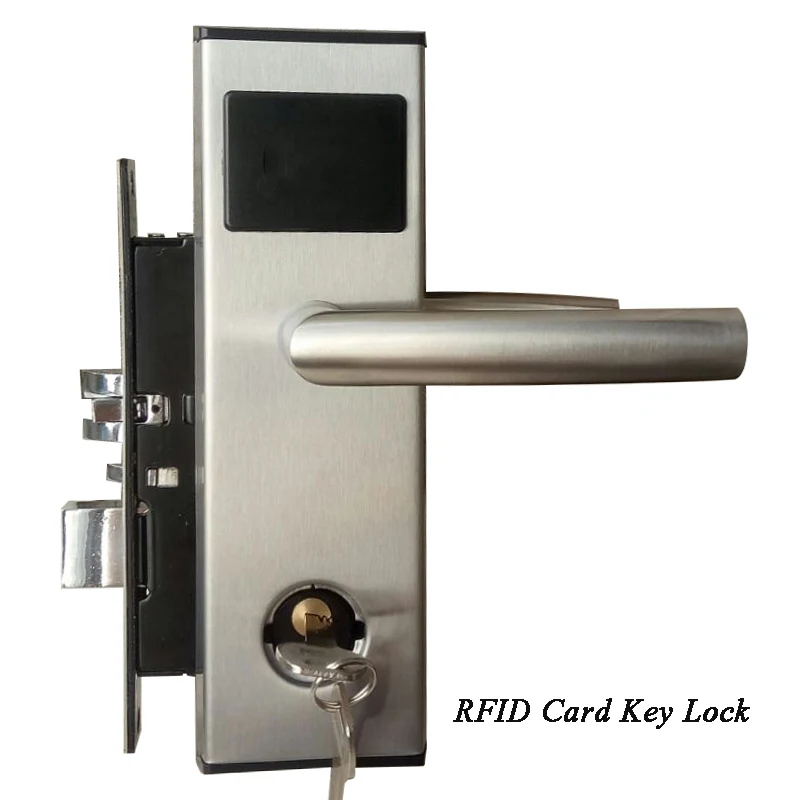 

Digital ANSI 125Khz T5577 RF RFID Card Key Reader Electronic Hotel Card Door Lock ET100RF