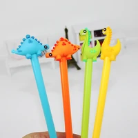 48pcsset creative stationery students use cute little dinosaur gel pen cartoon black office signature pen