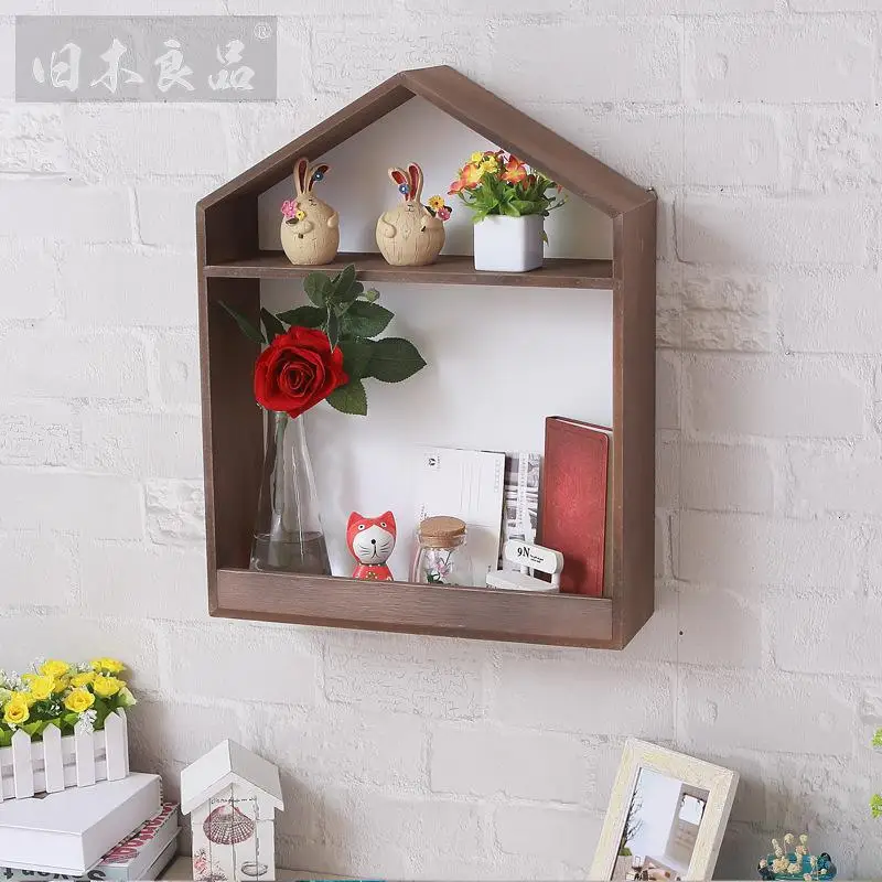 Home Storage Organization Makeup Organizer Wooden Box For Cosmetics Rangement Boxes Rack Holders Zakka shelf | Дом и сад