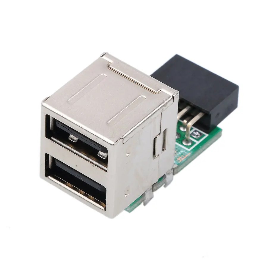 Kebidu 3 шт./лот внутренний ПК USB 2 порта 0 9 pin женский Женский адаптер конвертер