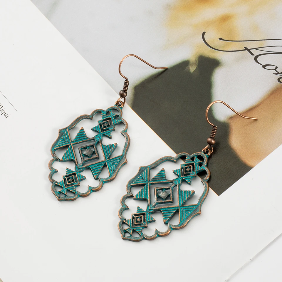 Несколько видов винтажные богемные Boho Ethinic Висячие серьги для женщин