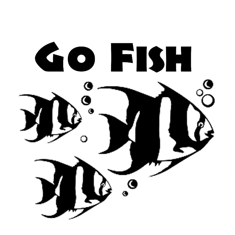 

35cm Go Fish Cartoon Car-Styling Stickers Decals Vinyl