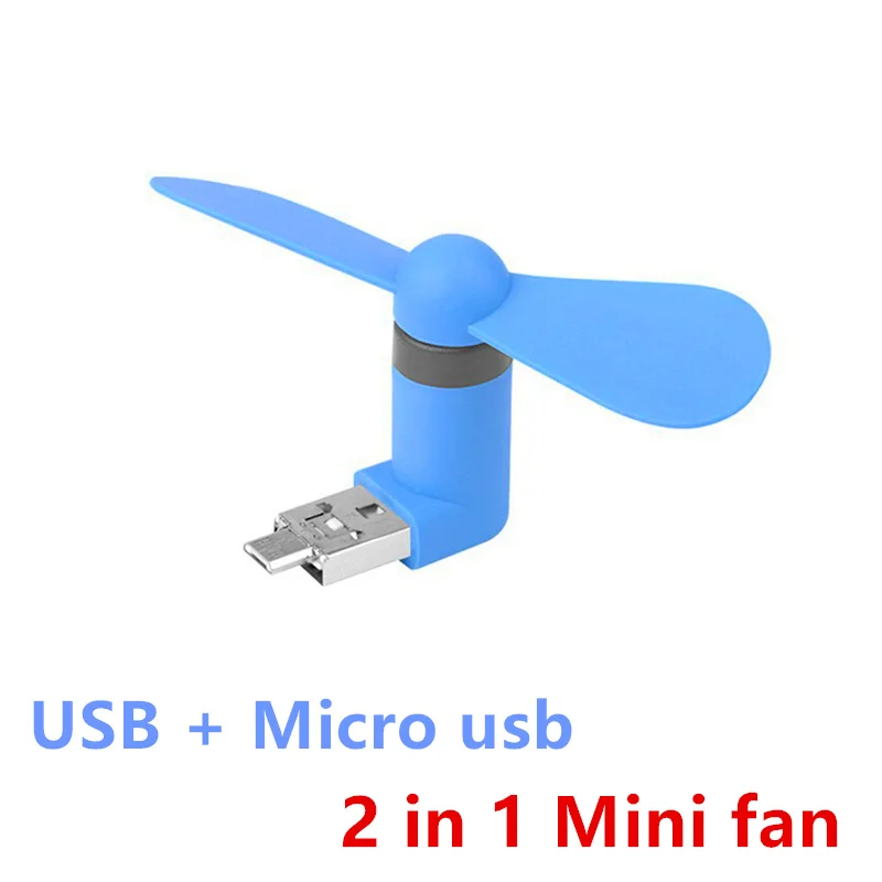 

2 в 1 Мини Прохладный Портативный Мощность банк вентилятор USB Micro USB поклонников гаджет тестер для HTC LG OPPO android мобильный телефон 18650 Мощность б...