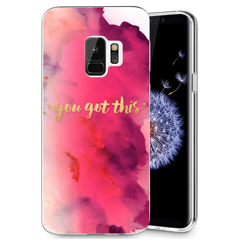 Мягкий чехол для Samsung Galaxy S9 S9Plus S8 Plus S7 edge Note 8 J500 J530F J720 A3 A5 2016 2017 TPU с изображением