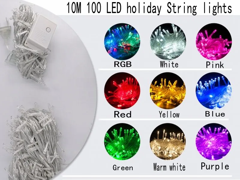 Рождественская светодиодная гирлянда 10 100 светодиодов м|string lights|light for christmasled string