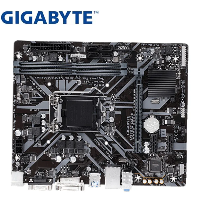 Для Gigabyte GA H310M DS2V Оригинальный Новый Материнская плата разъем LGA 1151 DDR4 USB3.0