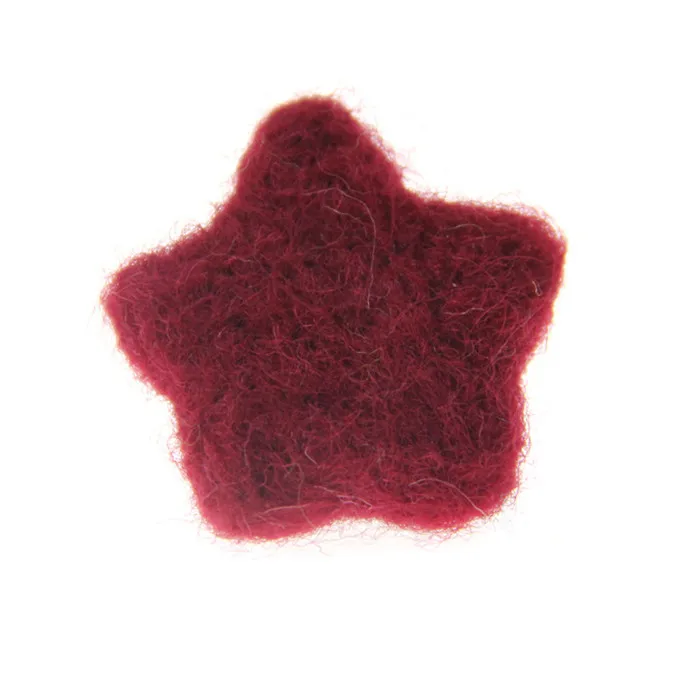 Red 10 шт. чистый шерстяной войлок звезда DIY модные украшения для домашнего праздника модные ювелирные изделия аксессуары ручной работы - Цвет: Red
