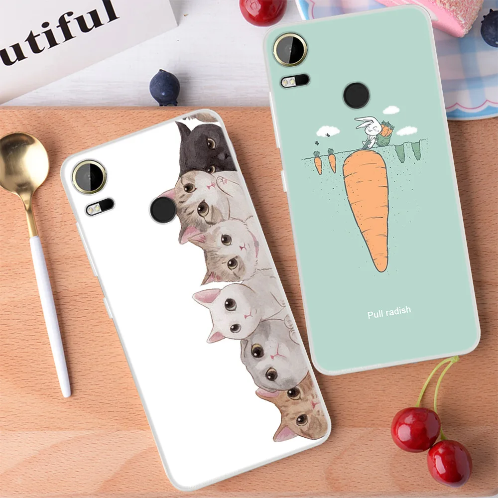 Модный чехол для телефона с милыми мультяшными животными HTC Desire 10 Pro рисунком