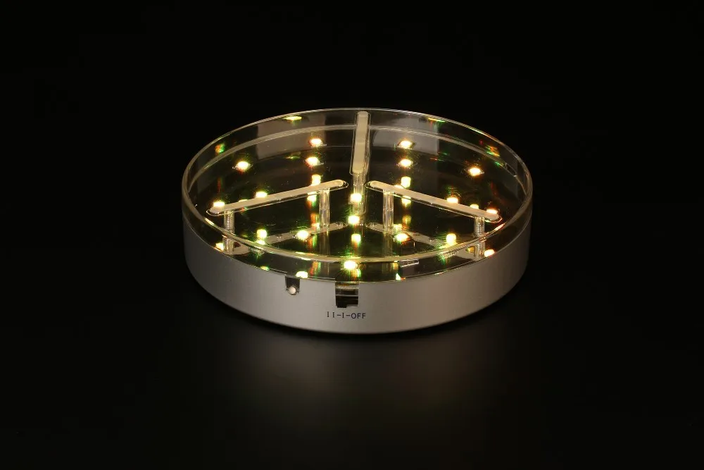 1 шт. освещение для украшения дома Серебряное основание RGB цвет светодиодное