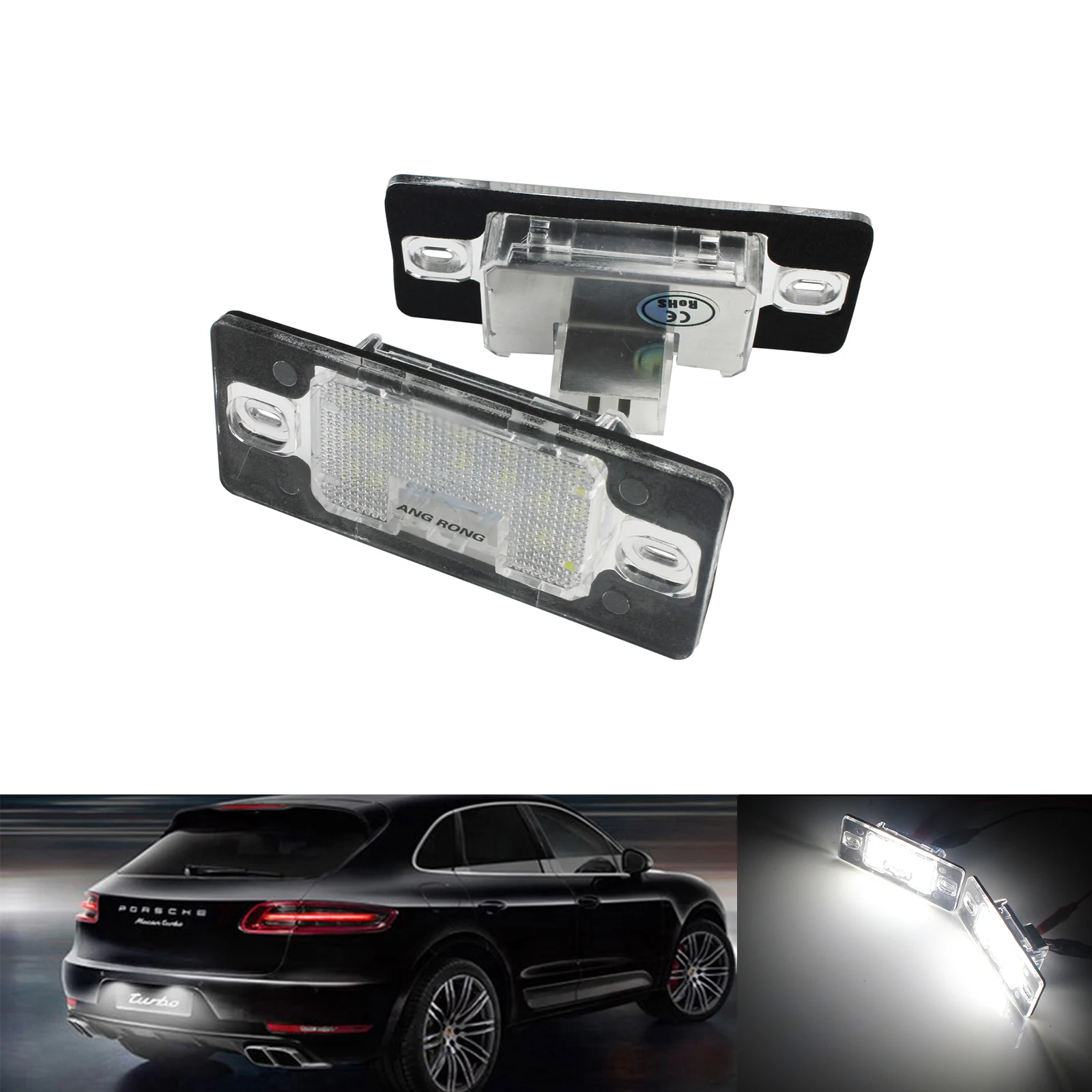 Светодиодная лампа ANGRONG для номерного знака VW Tiguan Golf Passat Touareg без