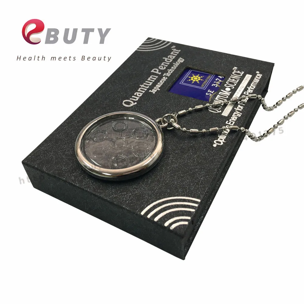 EBUTY био стеклянный кулон отрицательные ионы энергетические ювелирные изделия с картой и коробкой Бесплатный подарок анти-радиационные наклейки био EMR