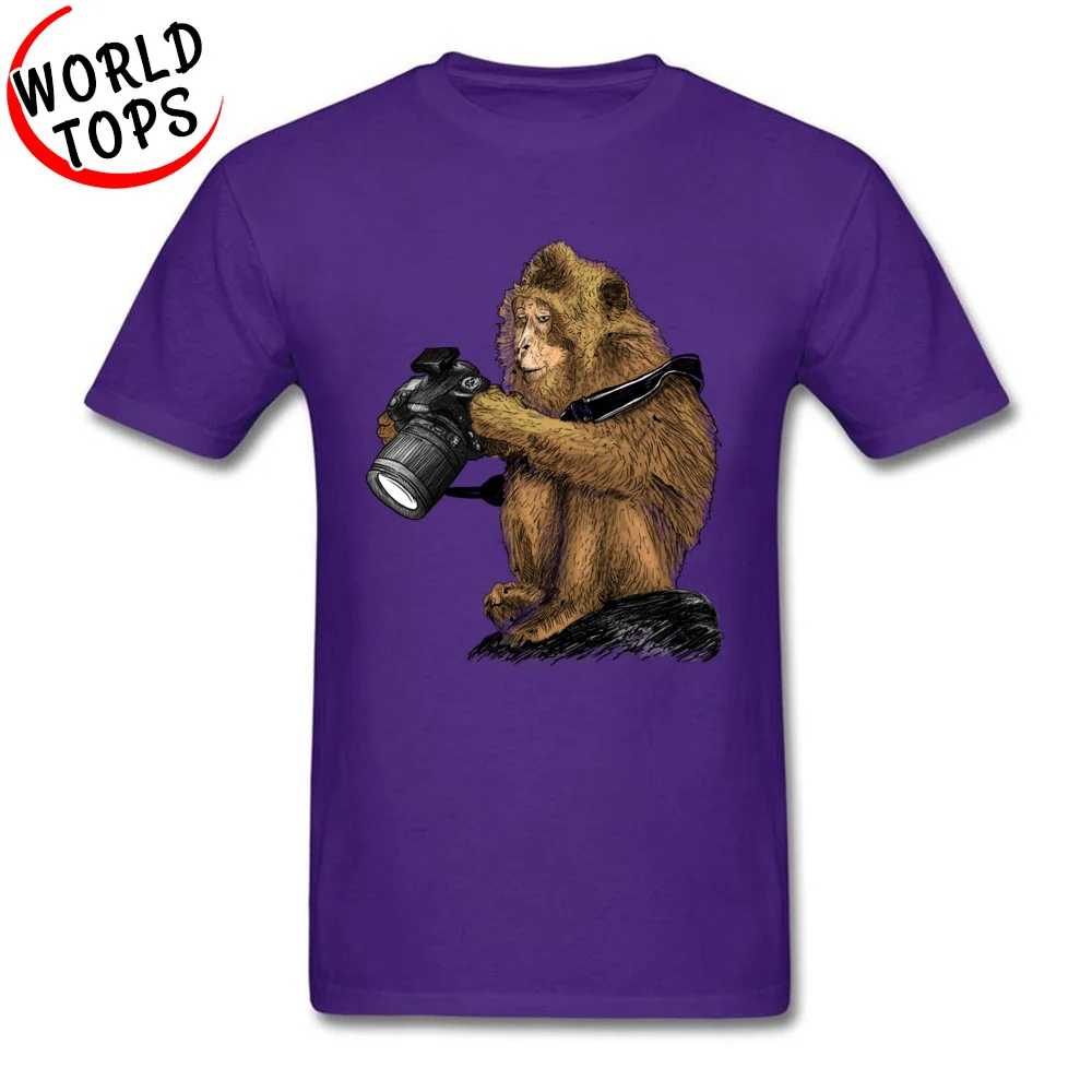 Gorilla Monkey Забавные футболки для фотографа создание рубашки высокое качество