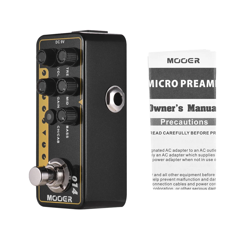 Mooer MICRO PREAMP серия 014 Taxidea Тис современной цифровой предусилитель гитарная педаль 3