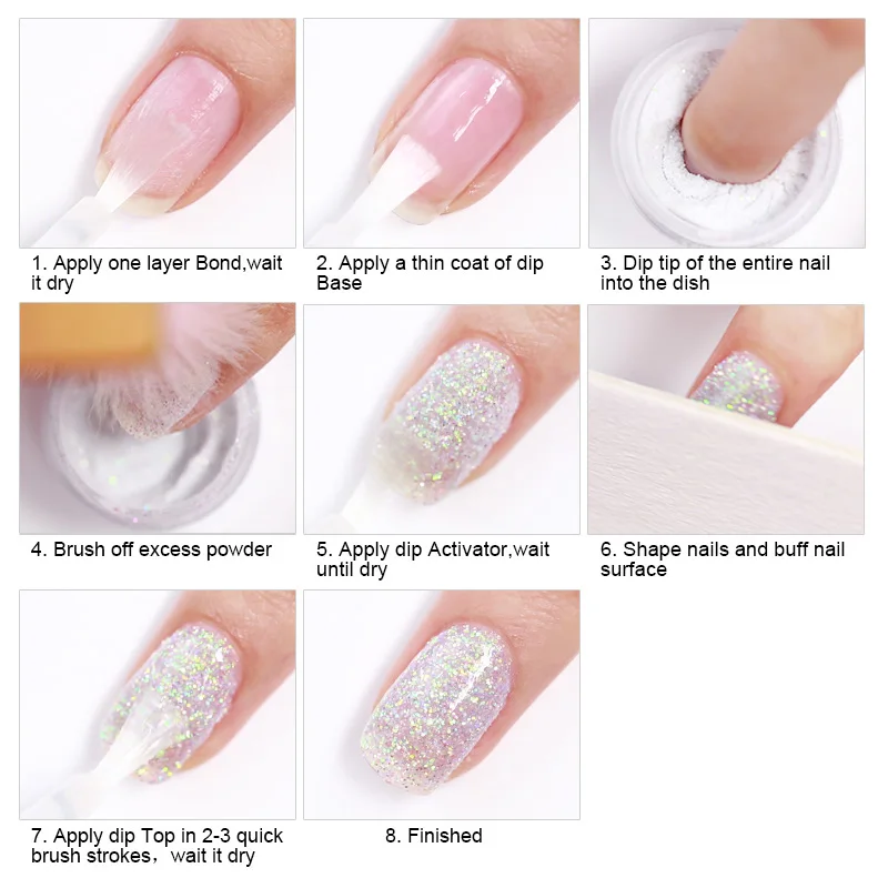 Dip Nail Art     Dippping