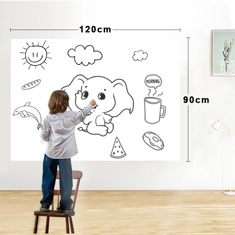 Dry Erase Magnetic Whiteboard Film Surface for Walls,Doors,Tables,Chalkboards,Whiteboards,Super Sticky,Stain-Proof,Easy install