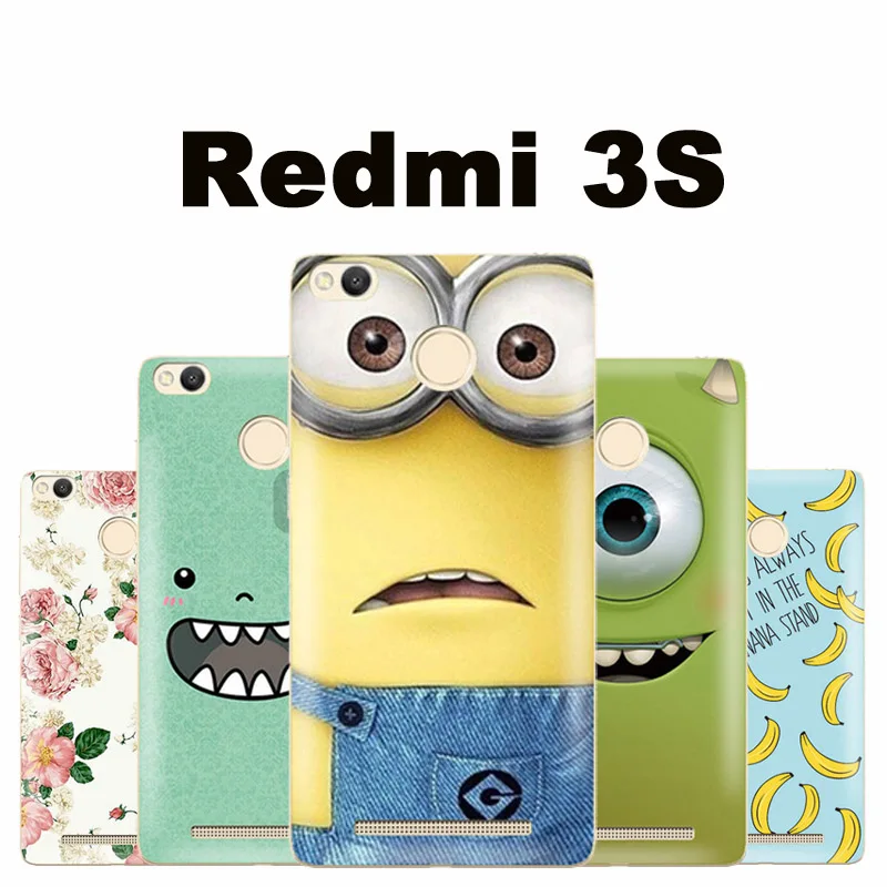 Чехол для Xiaomi Redmi 3 s пластиковый мультяшный чехол Xiomi телефона милый pc m3 pro