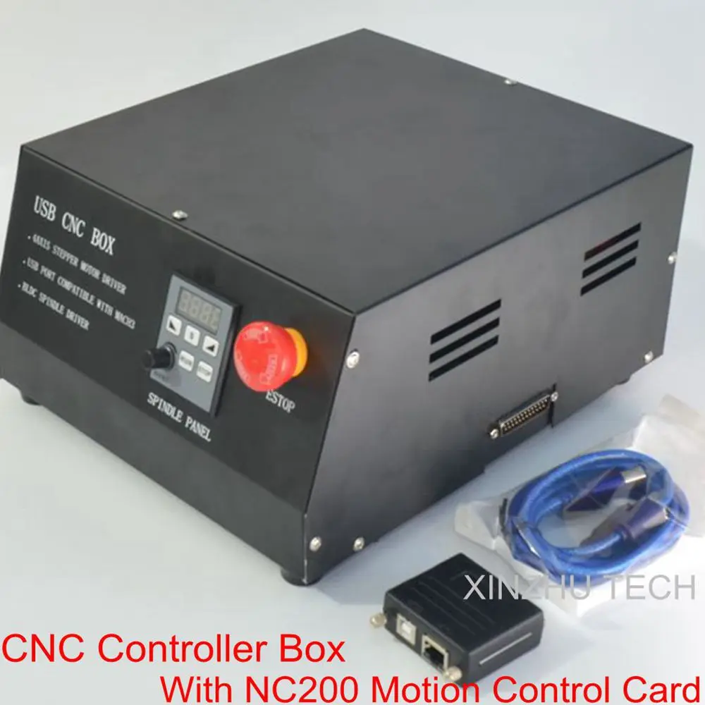 

Engraving Machine Control Box USB MACH3 DC Brushless Spindle USB CNC Controller Box Spindle Take NC200 With Digital Control