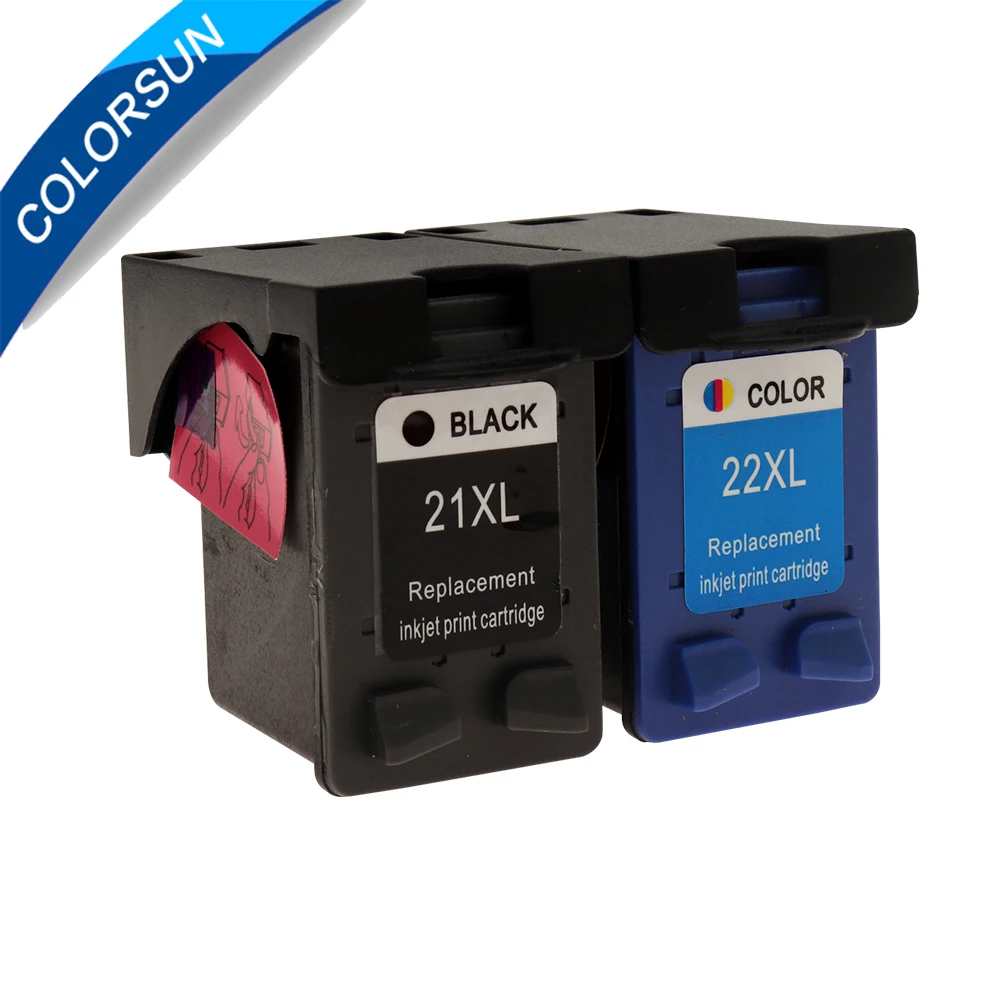 Картридж для чернил Colorsun 21 22 сменный картридж HP xl Deskjet F2180 F2200 F2280 F4180 F300 F380 380