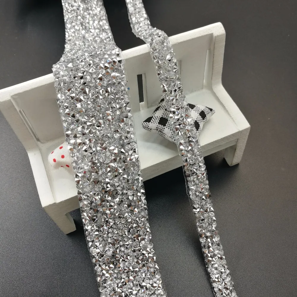 Блестящее платье для горячей фиксации 20 см стразы лента с кристаллами аппликации