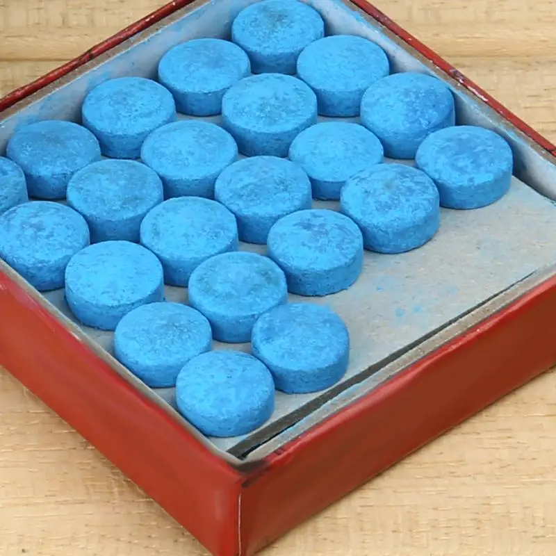50pcs 12mm Blue Billiard Snooker Cue Tips Pool Cue Tips Hardness in M Cue Stick Accessories 12mm