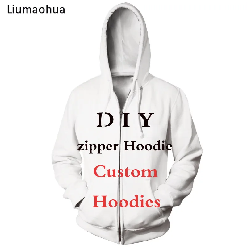 Liumaohua бренд 3D печать Diy пользовательский дизайн для мужчин/женщин молния