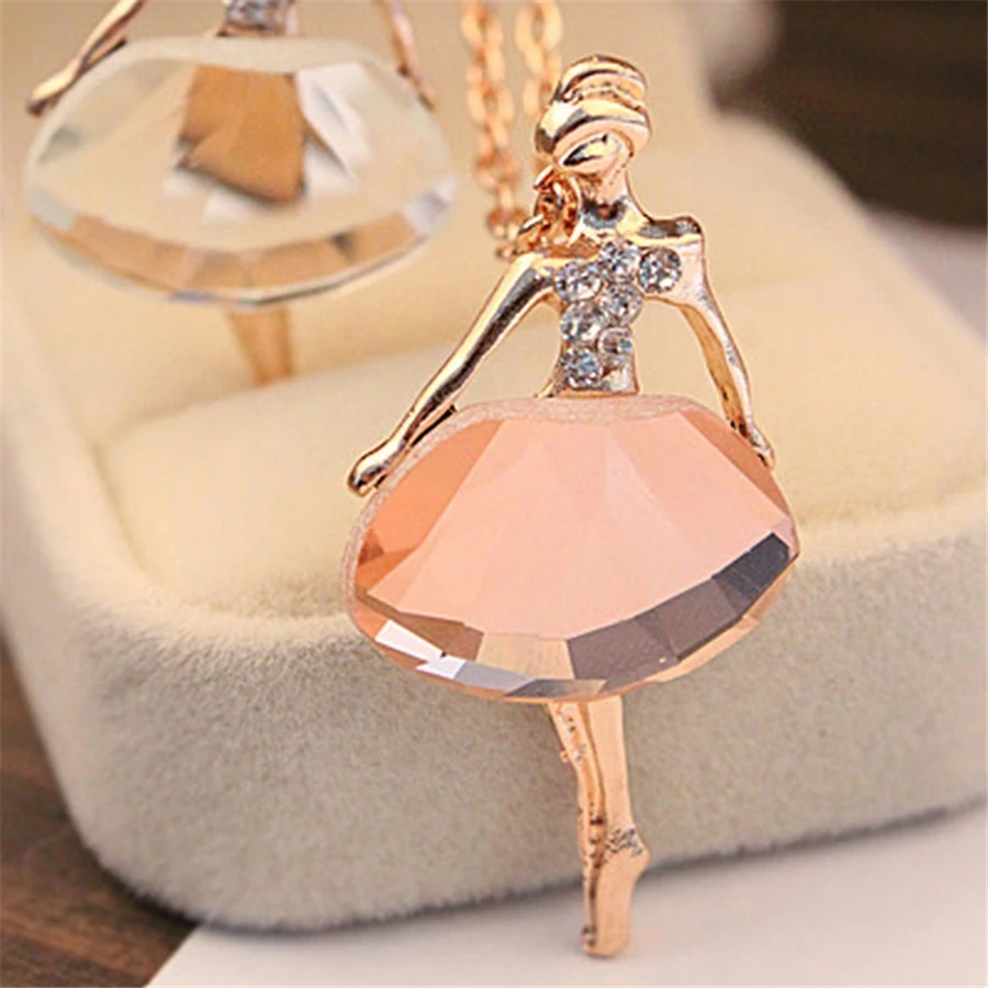 Doll cute women pendant necklace many colors long chain hot handmade girls fashion jewelry rhinestone collier femme | Украшения и