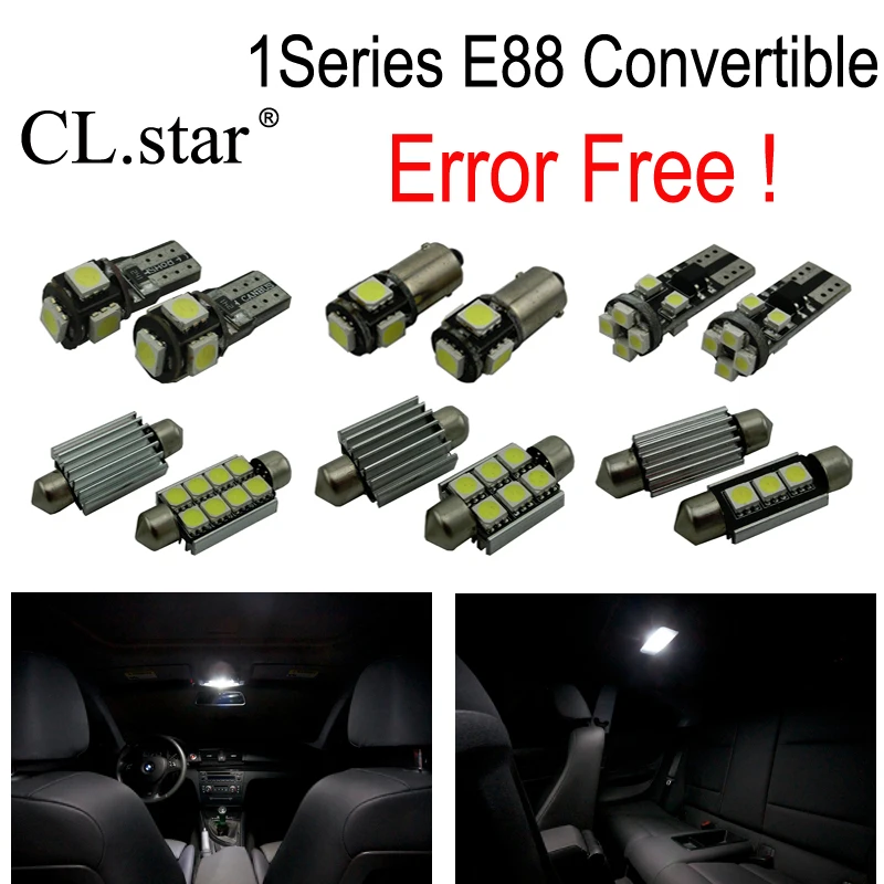 18 шт. без ошибок светодиодный интерьер + задний свет комплект для BMW 1 серии E88