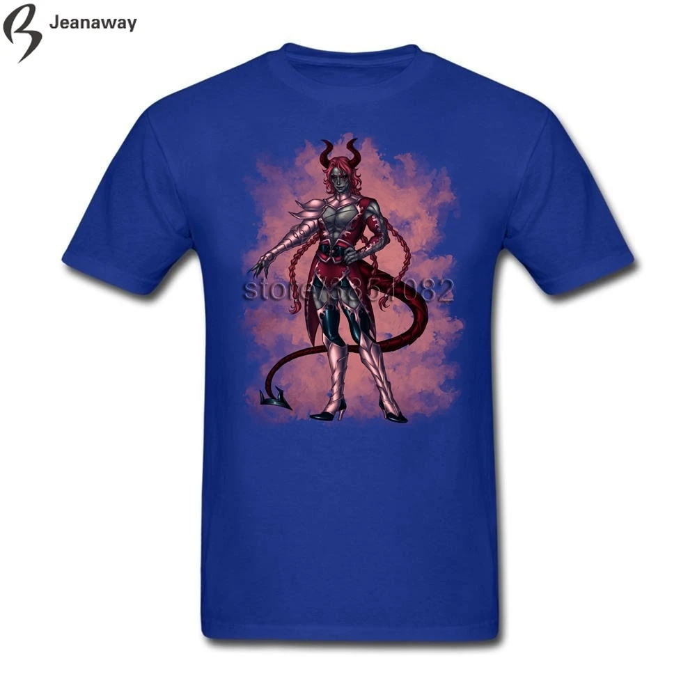 Tops Tees Printed Logo Lucifer T-shirt Short Sleeve CrewNeck Cotton XS-3XL Man Cloth | Мужская одежда